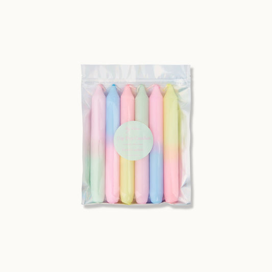 Dip Dye Kerzen „Pastell Confetti“
