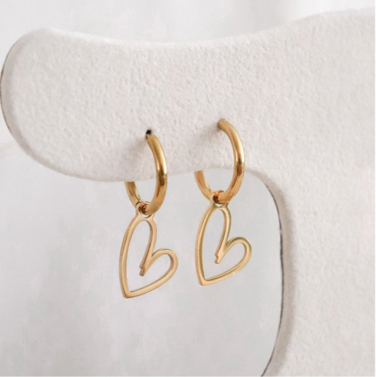 Herzohrringe – Gold