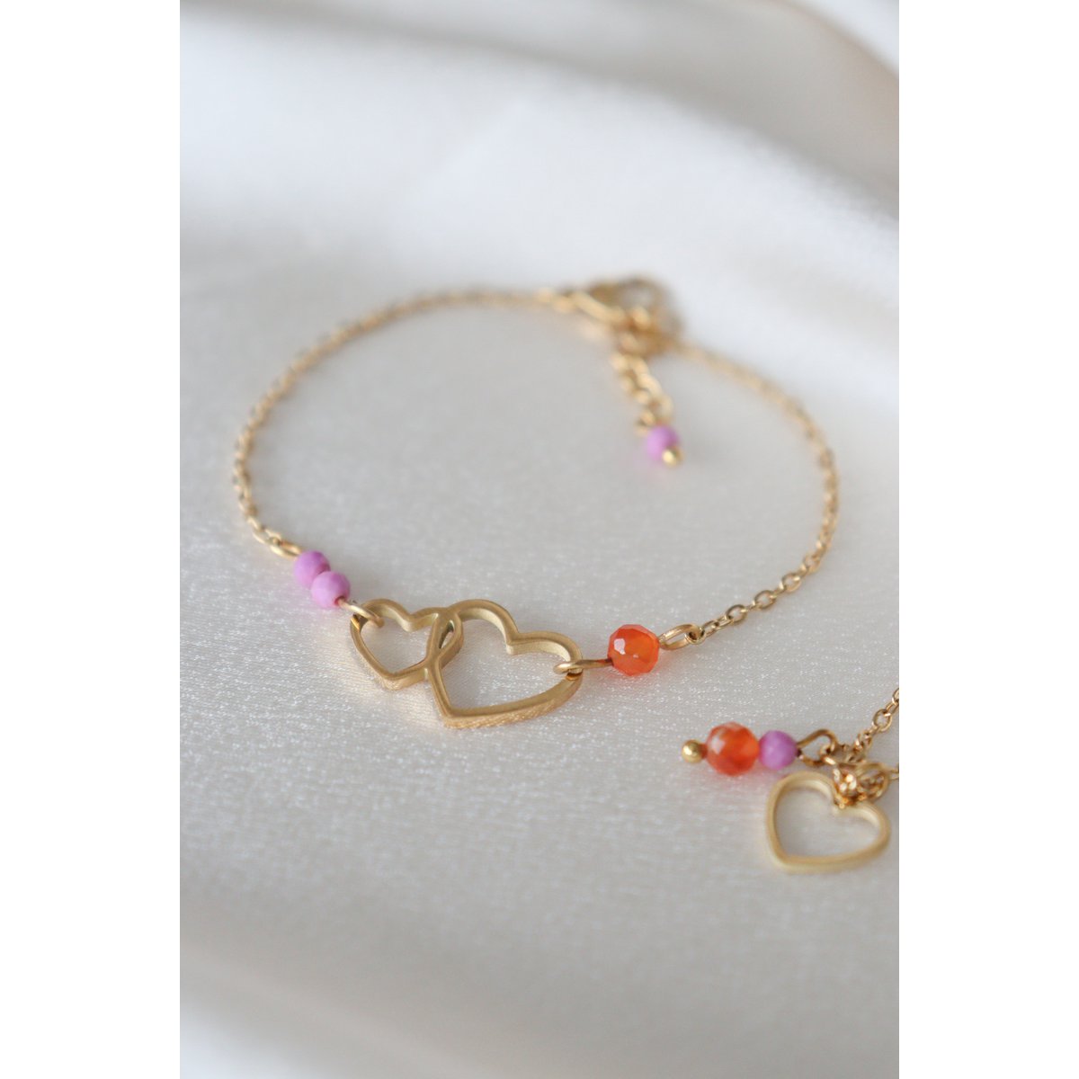Armband „verbundenen Herzen“ - Gold
