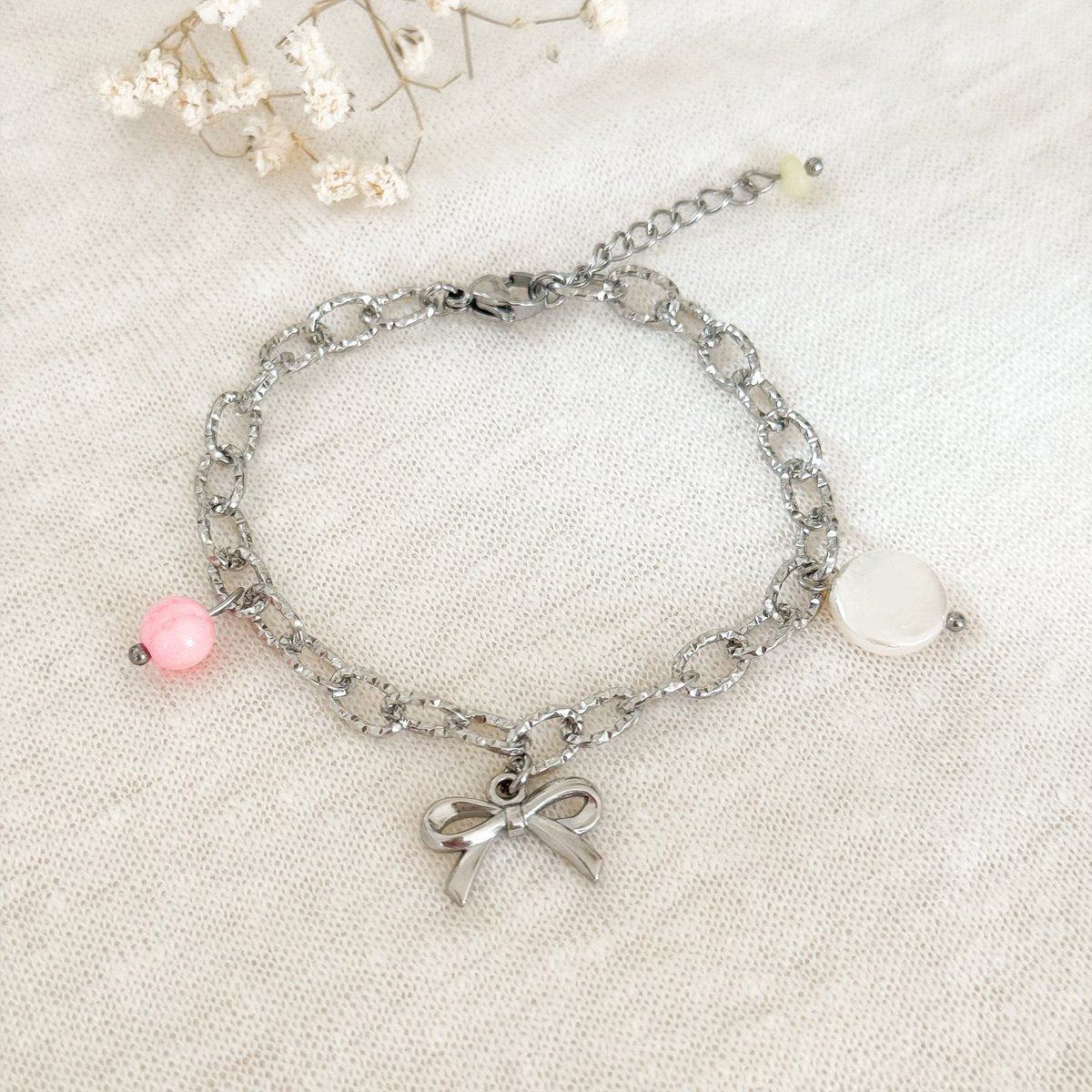 Armband mit Schleife - Silber