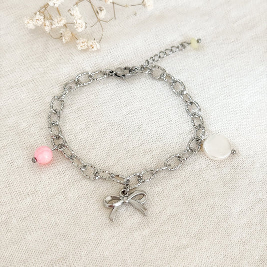 Armband mit Schleife - Silber