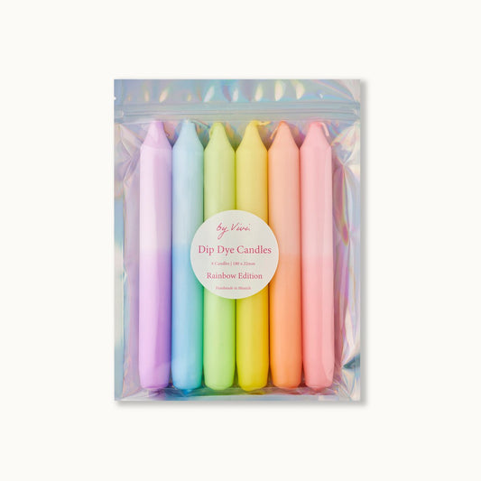 Dip Dye Kerzen „Rainbow Edition“