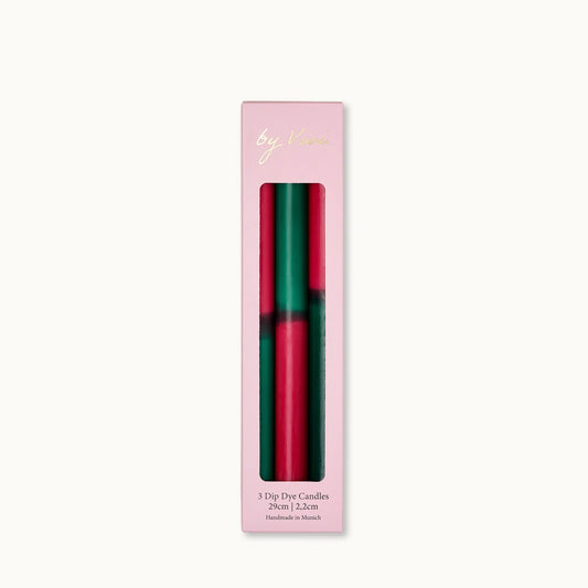 Dip Dye Kerzen „Tall Christmas Edition“