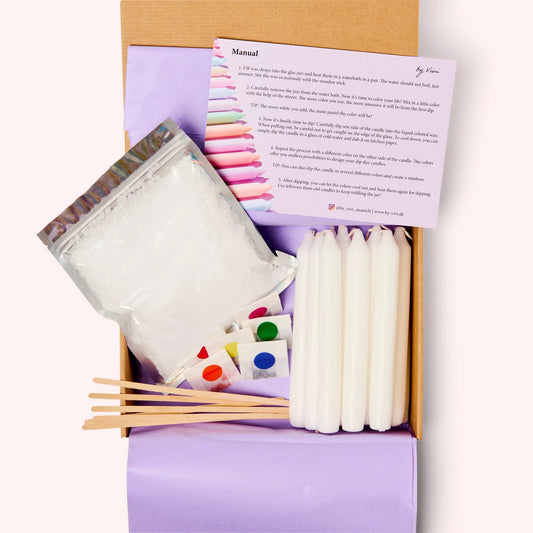 DIY Box - Dip Dye Kerzen: Rainbow Edition