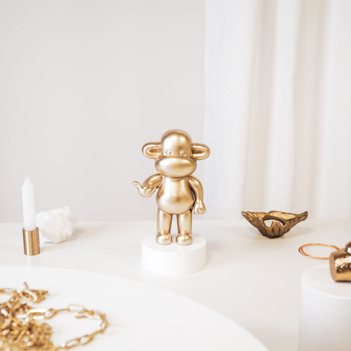 Affenfigur "The Legend" - 11x7x19cm - Gold