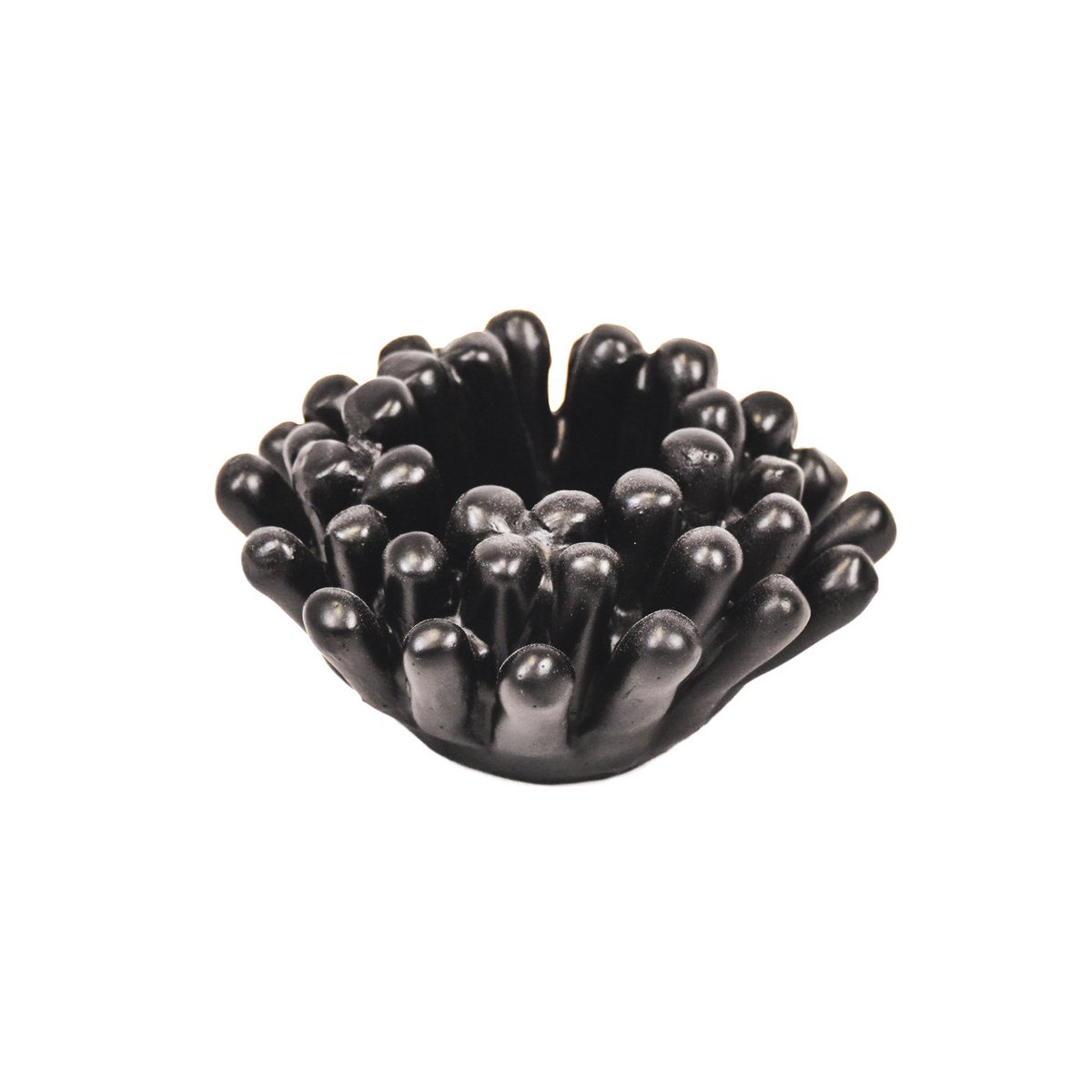 Kerzenhalter - Teelicht - Seeanemone - Schwarz - 10x10x6cm