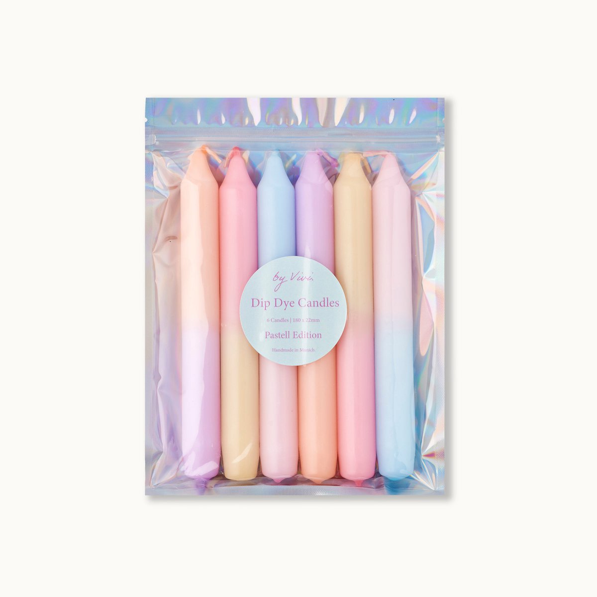 Dip Dye Kerzen „Pastell Edition“
