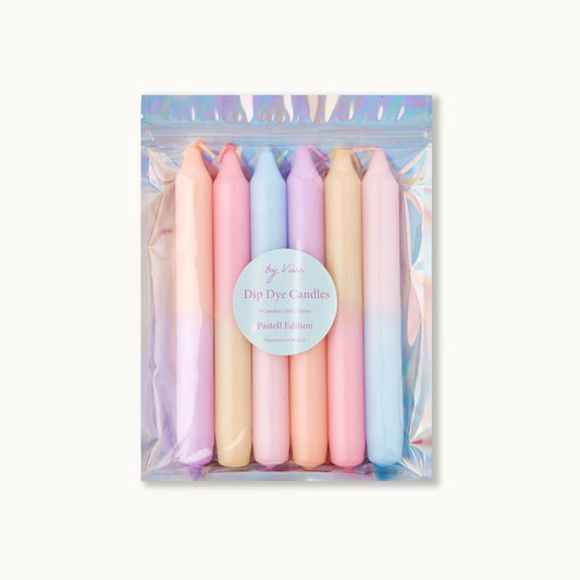 Dip Dye Kerzen „Pastell Edition“