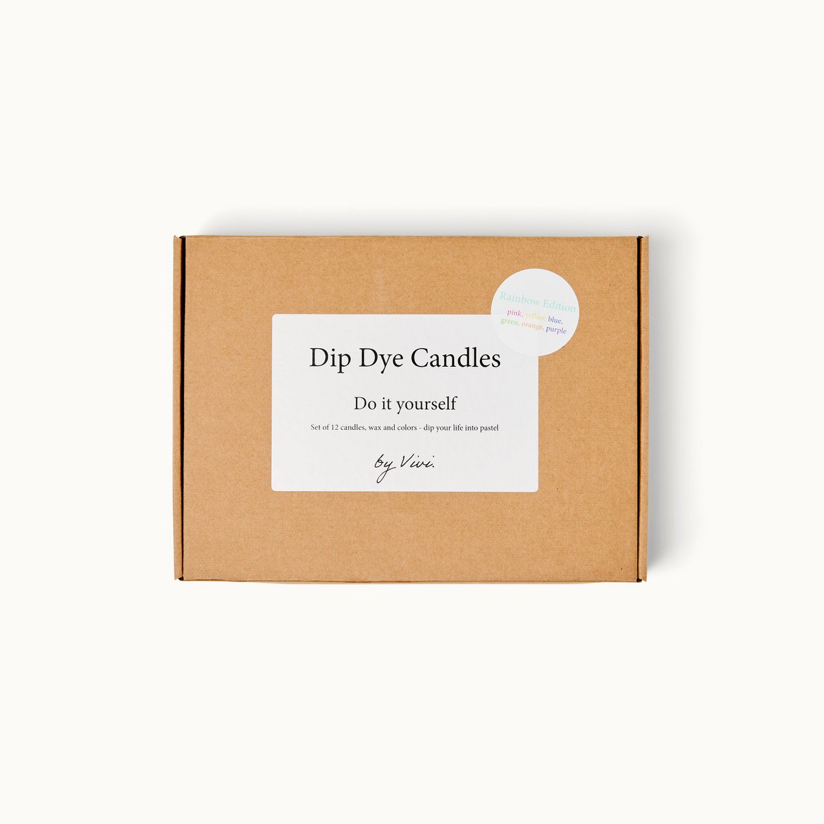 DIY Box - Dip Dye Kerzen: Rainbow Edition