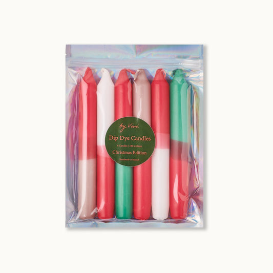Dip Dye Kerze „Christmas Edition“