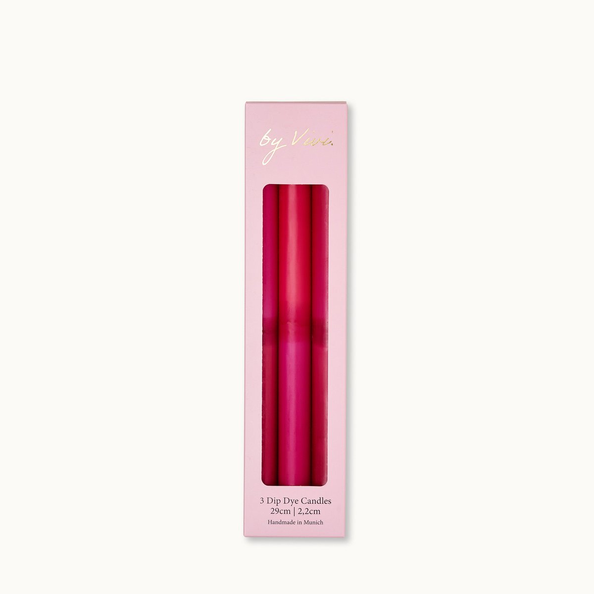 Dip Dye Kerzen „Tall Rapsberry Edition“