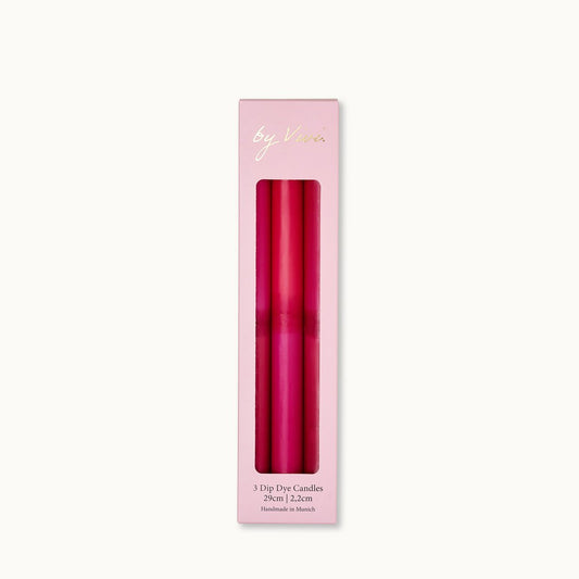 Dip Dye Kerzen „Tall Rapsberry Edition“