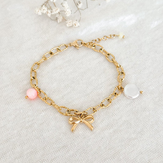 Armband mit Schleife - Gold