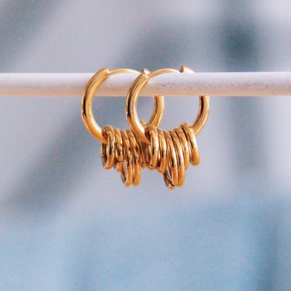 Creolen mit Ringen