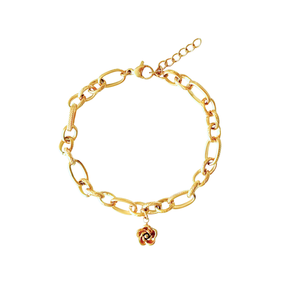 Armband mit Blumenblüte - Gold