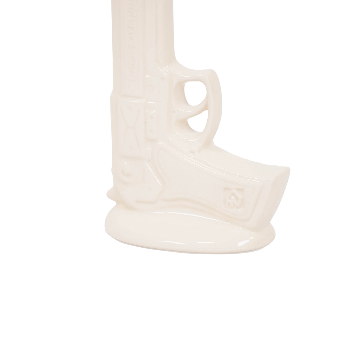 Vase - Gun - Weiß - 15x9x23cm
