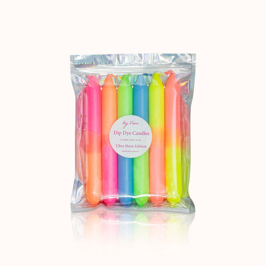 Dip Dye Kerzen „Ultra Neon Edition“