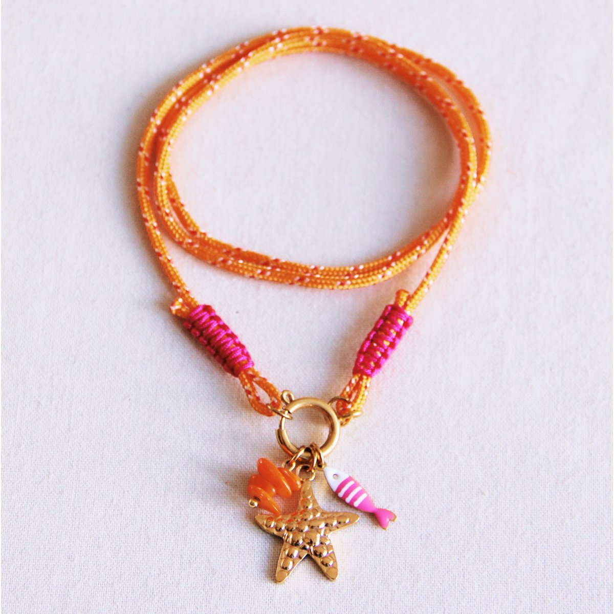 Surf-Halskette mit Charms