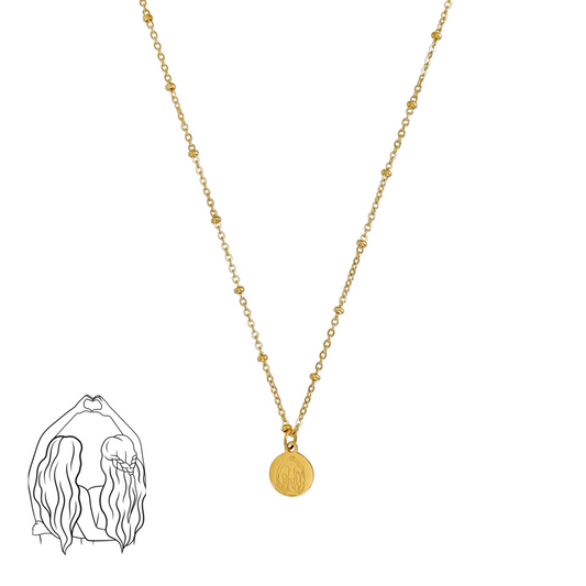 Beste-Freunde-Halskette – Gold