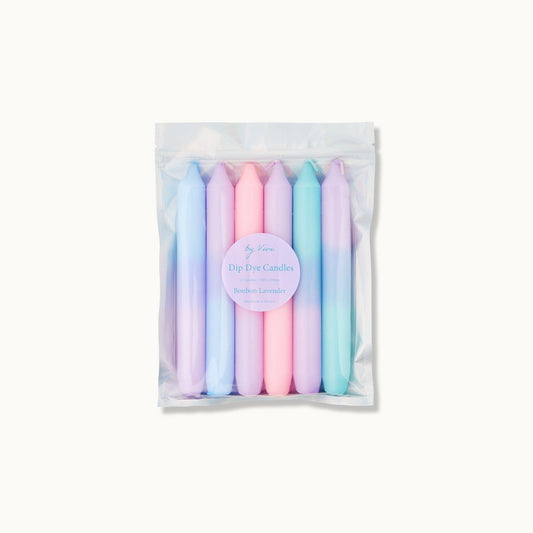 Dip Dye Kerzen „Bonbon Lavender“