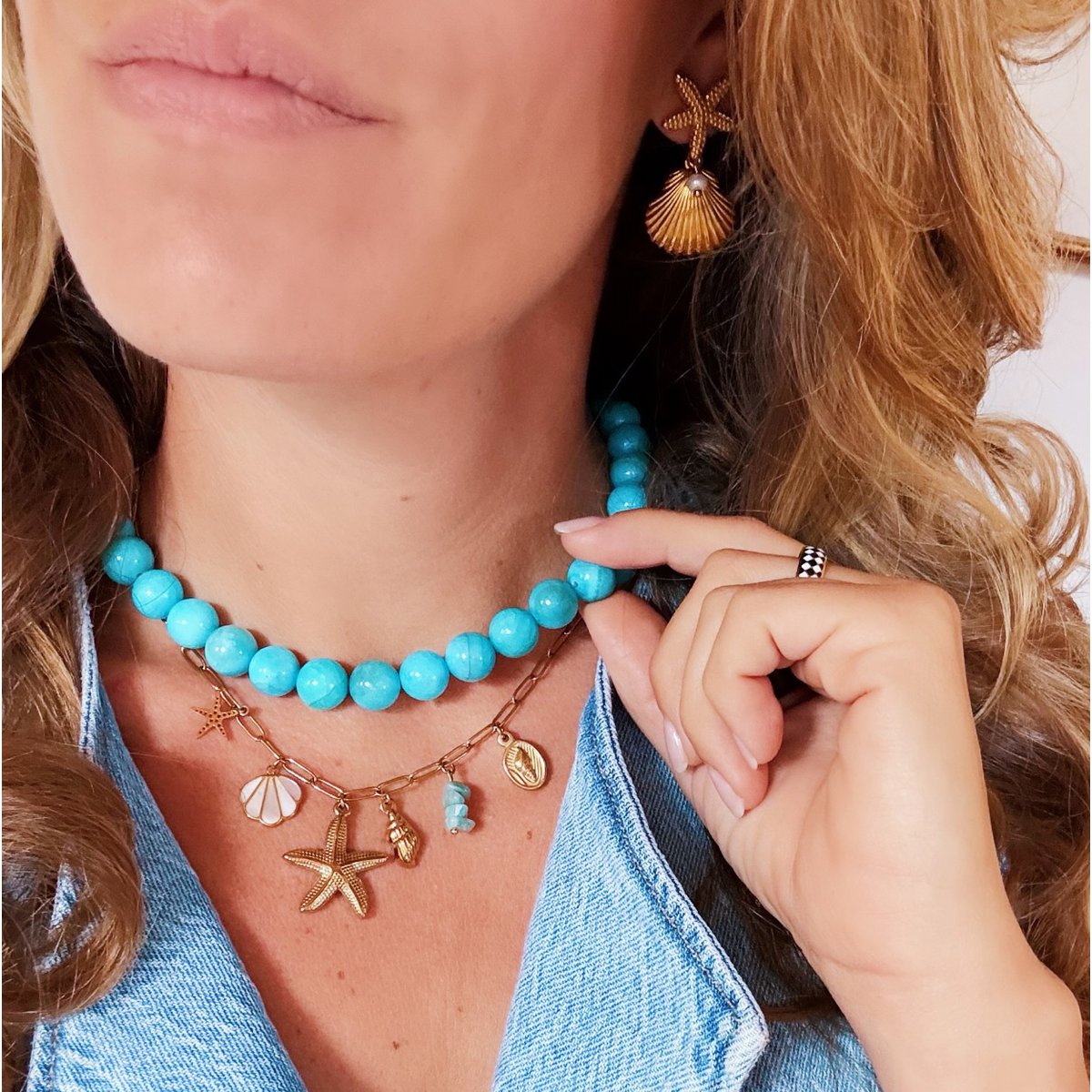 Charm Halskette "Ozeanbrise"