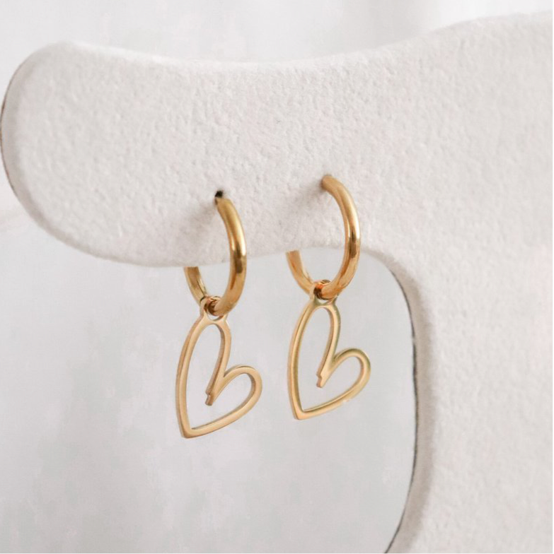 Herzohrringe – Gold