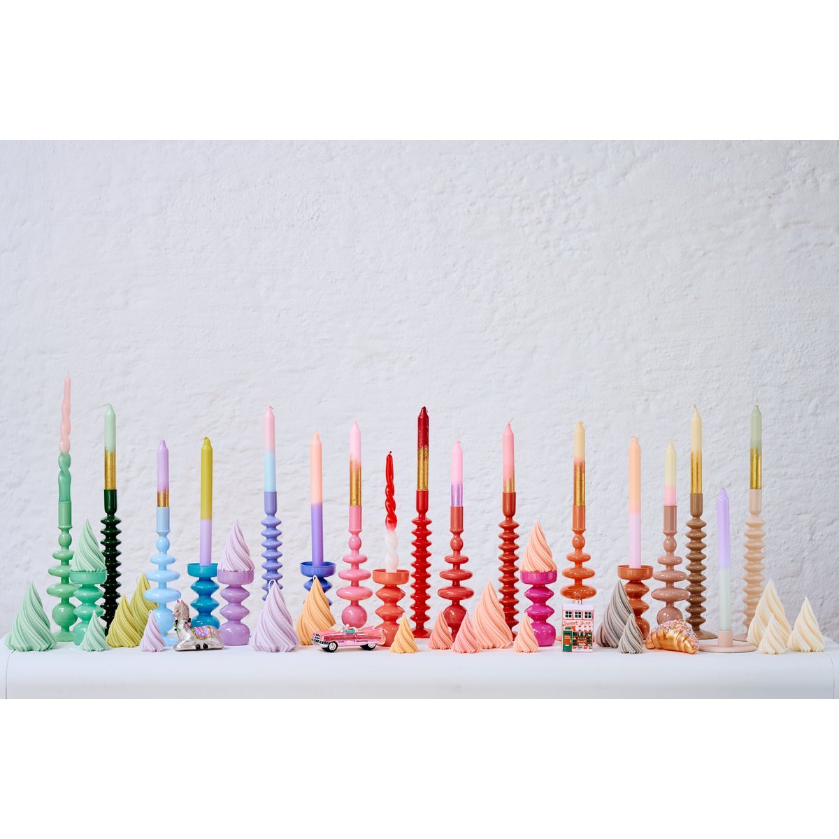 Dip Dye Kerzen „Birthday Cake“