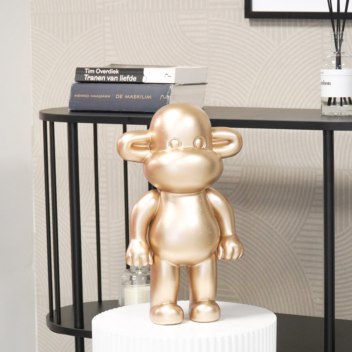 Affenfigur "The Legend" 33x21x50 cm - Gold