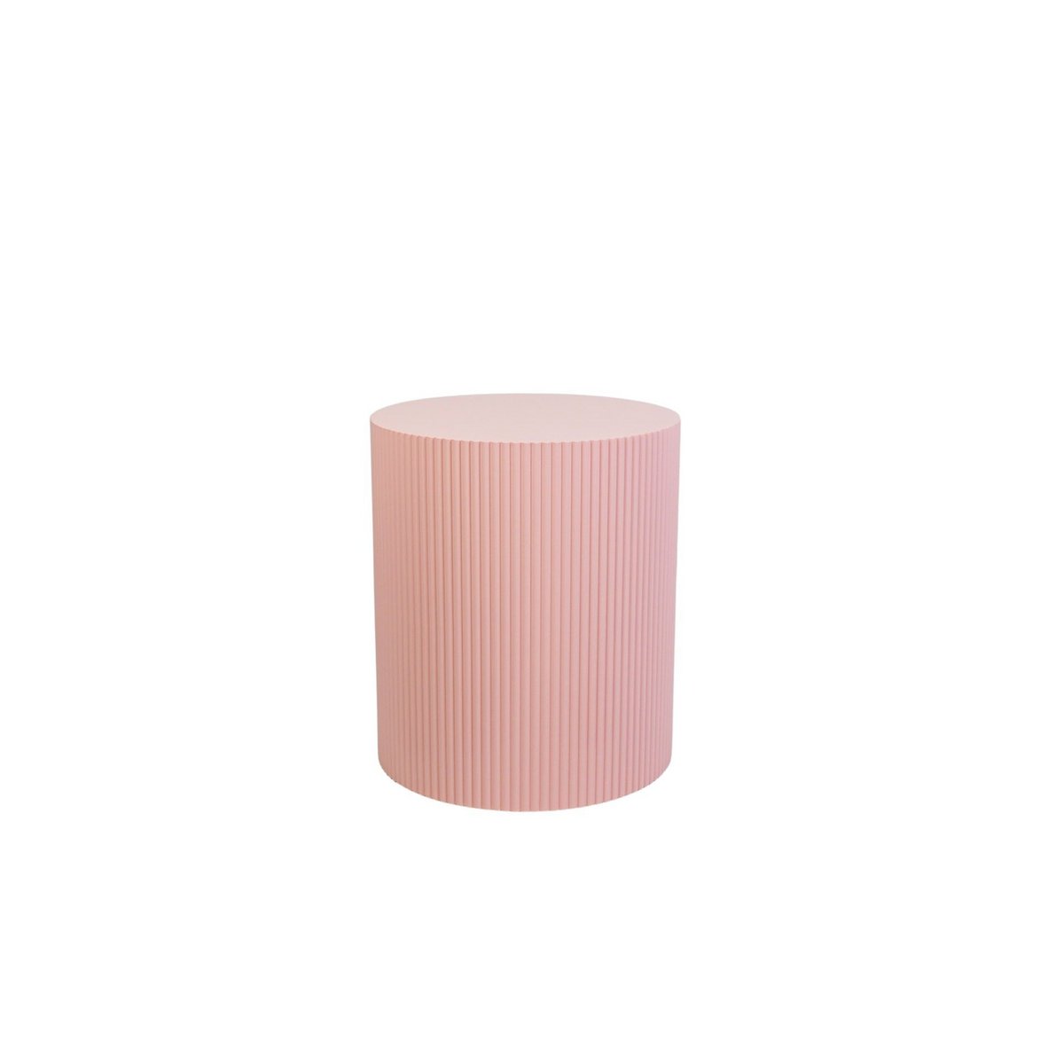 Beistelltisch / Säule Zylinder – MDF – Hellrosa – 39x45 cm
