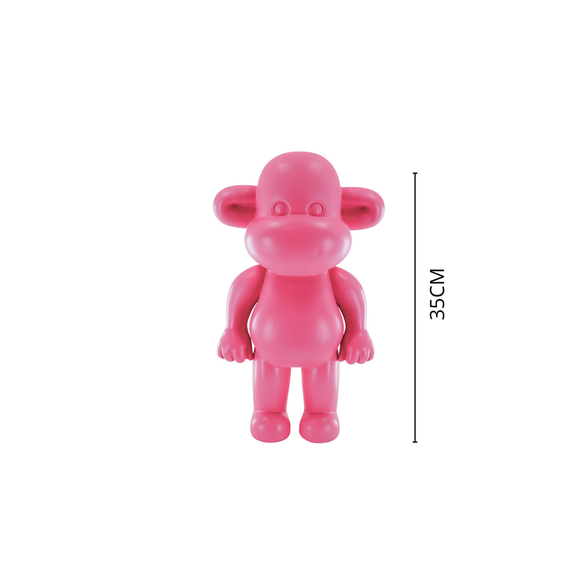 Affenfigur "The Legend" - 20,5x13,5x35cm - Pink