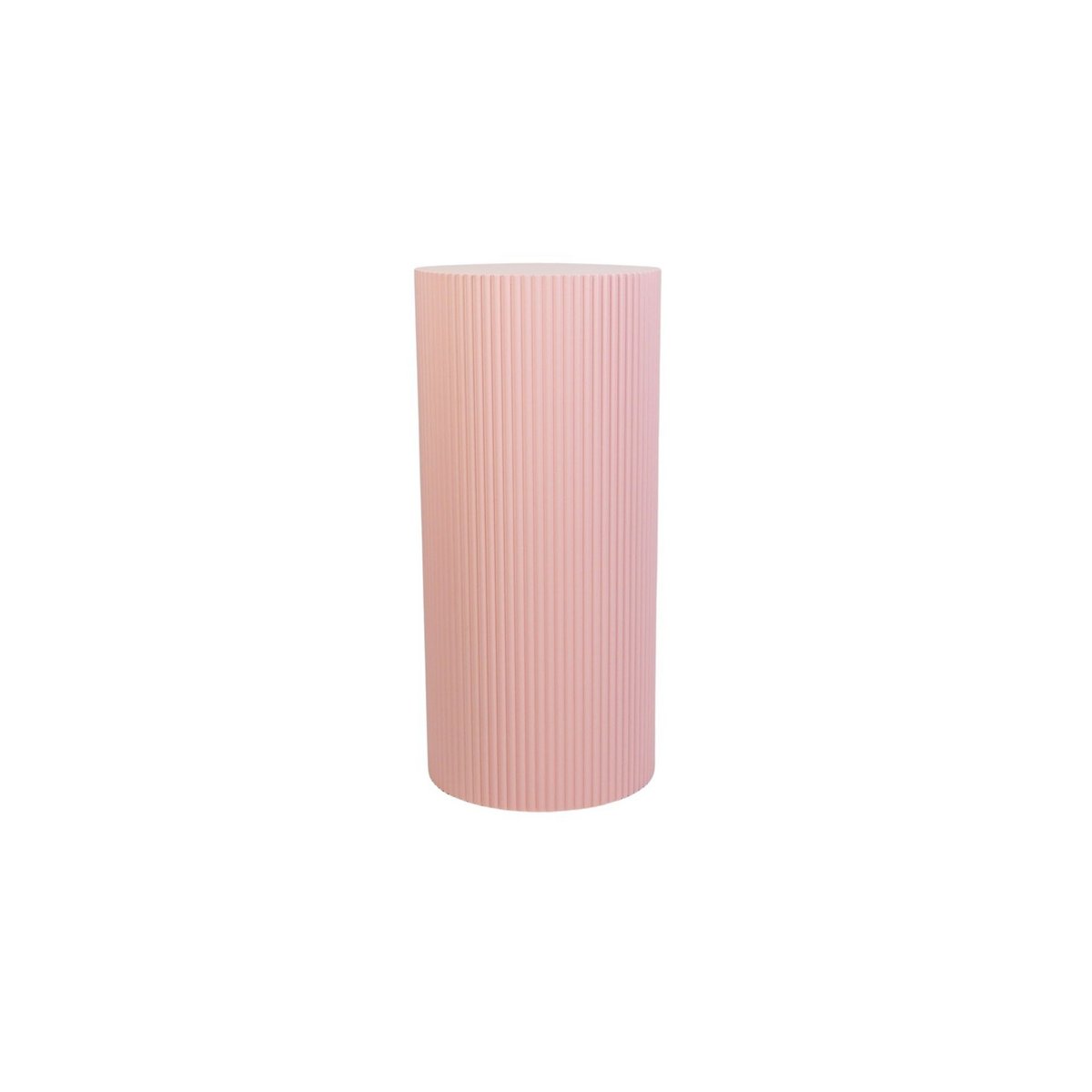 Beistelltisch / Säule Zylinder – MDF – Hellrosa – 30x65 cm