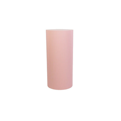 Beistelltisch / Säule Zylinder – MDF – Hellrosa – 30x65 cm