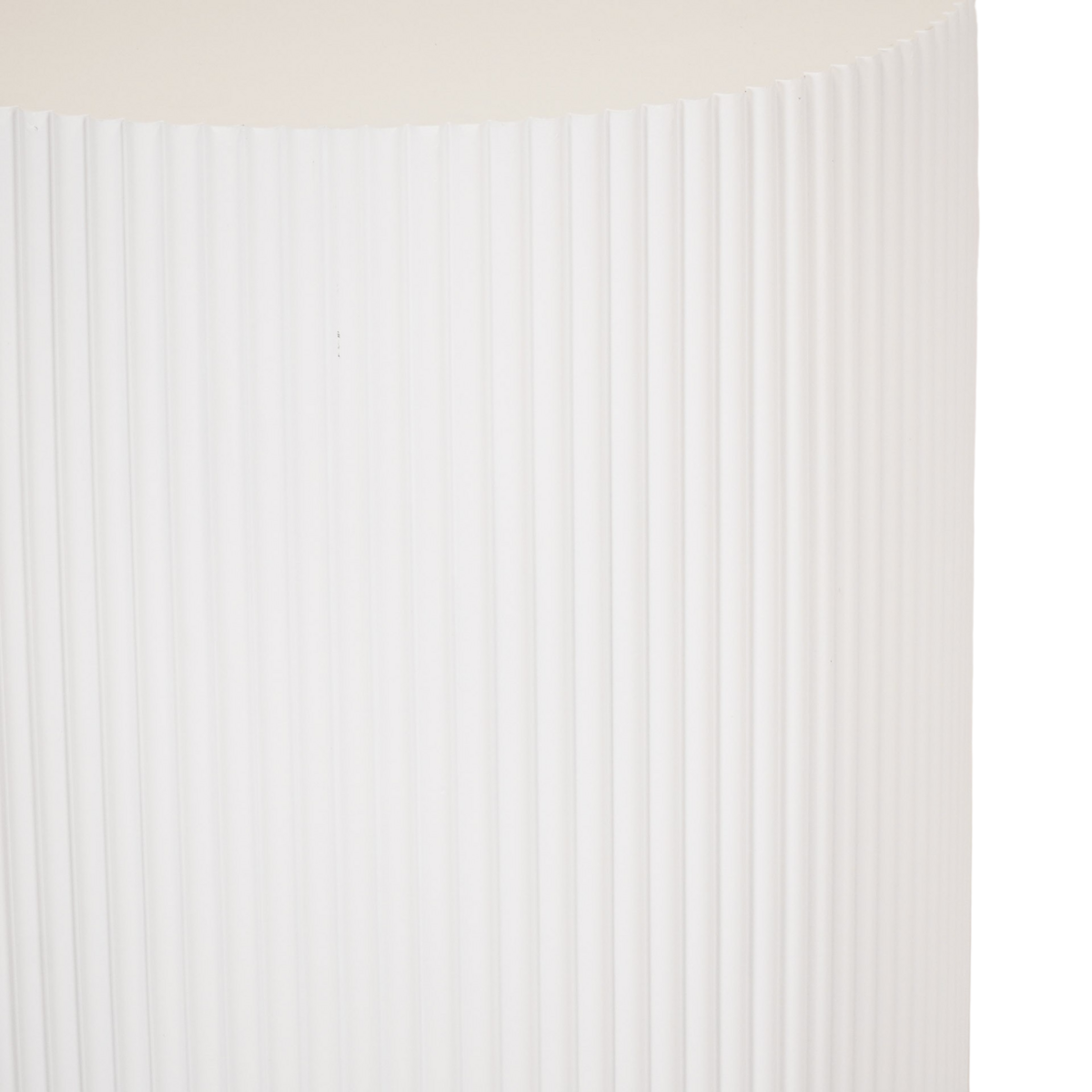 Beistelltisch / Säule Zylinder - MDF - Weiß - 39x45 cm