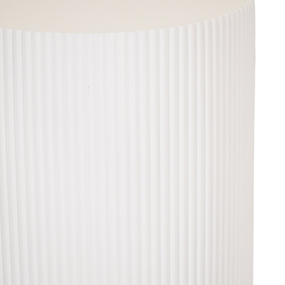Beistelltisch / Säule Zylinder - MDF - Weiß - 39x45 cm