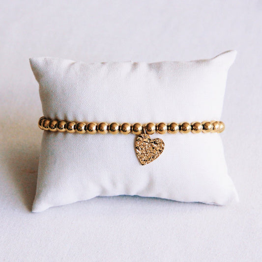 Perlenarmband mit Herz