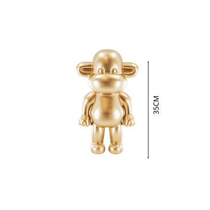 Affenfigur "The Legend" - 20,5x13,5x35cm - Gold