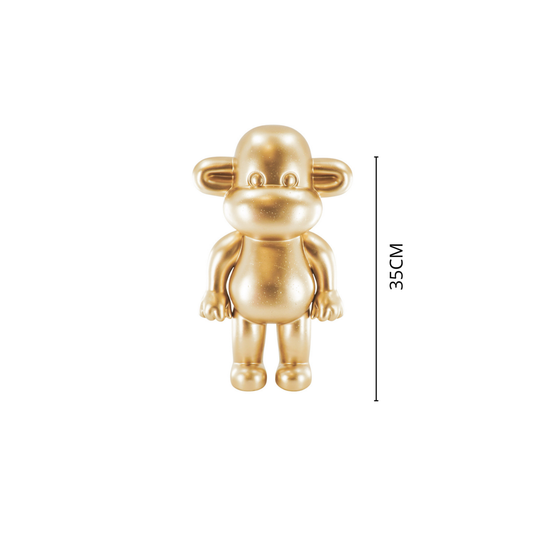Affenfigur "The Legend" - 20,5x13,5x35cm - Gold