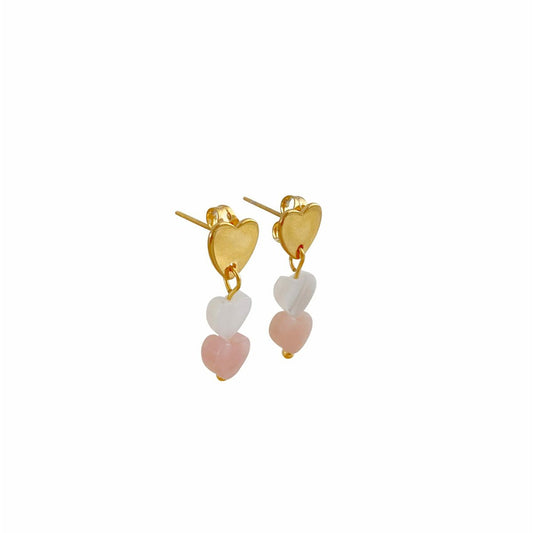 Herz-Ohrstecker – Gold
