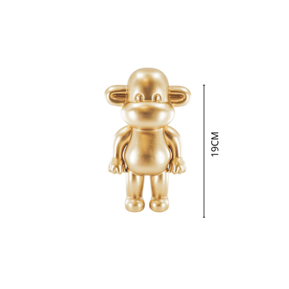 Affenfigur "The Legend" 11x7x19cm - Gold