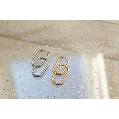 Ovale Ohrringe - Gold