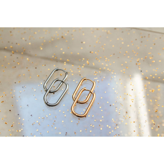 Ovale Ohrringe - Gold