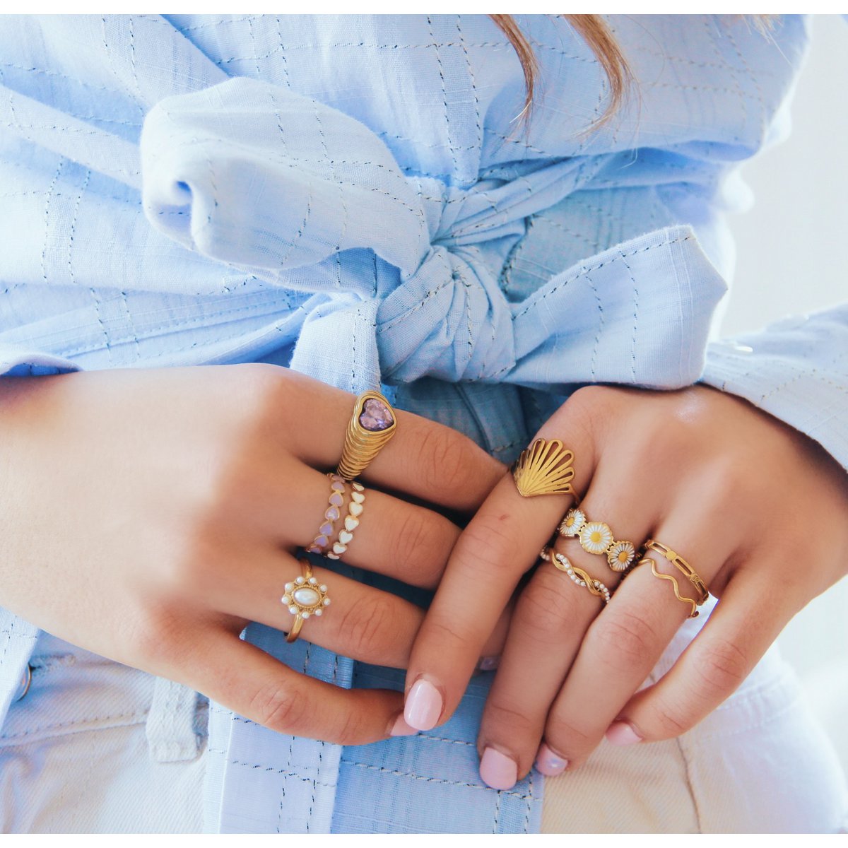 Minimalistischer Ring mit Herz