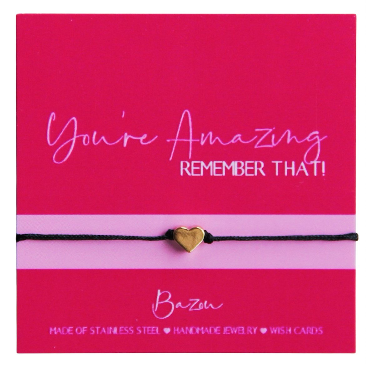 Wishcard mit Satinarmband - YOU`RE AMAZING