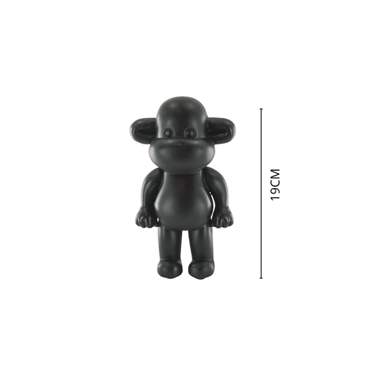 Affenfigur "The Legend" - 11x7x19cm - Schwarz