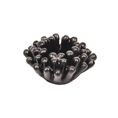 Kerzenhalter - Teelicht - Seeanemone - Schwarz - 10x10x6cm