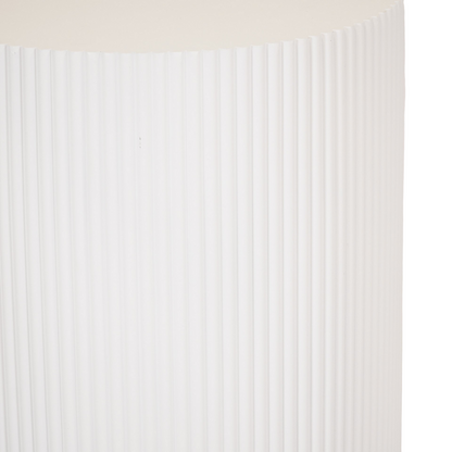 Beistelltisch / Säule Zylinder - MDF - Weiß - 30x54 cm