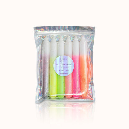 Dip Dye Kerzen „Glitter Dip Edition“