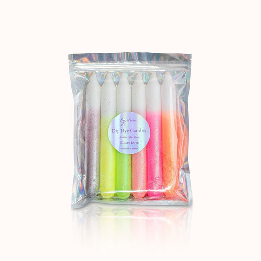 Dip Dye Kerzen „Glitter Dip Edition“