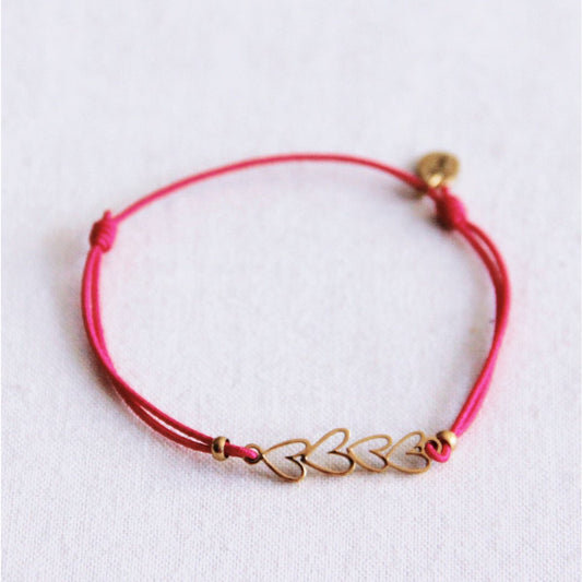 Elastisches Armband mit offenen Herzen