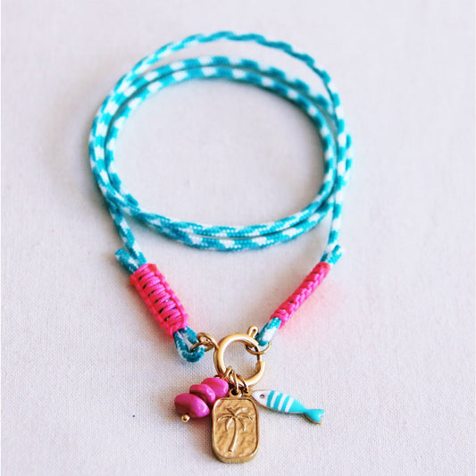 Surf-Halskette mit Charms